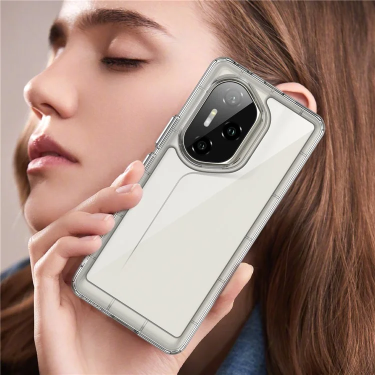 WANLONFENG MF Serie Hülle für Honor 300 Ultra TPU Acryl Transparent Handyhülle mit Panzerglas