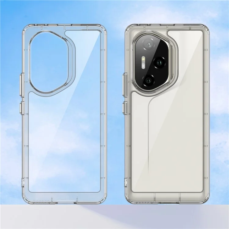 WANLONFENG MF Serie Hülle für Honor 300 Ultra TPU Acryl Transparent Handyhülle mit Panzerglas