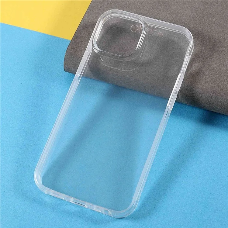 Detachable 2-in-1 Phone Case for iPhone 14, PET Screen Protector + TPU + Acrylic Full Protection Shockproof Cover