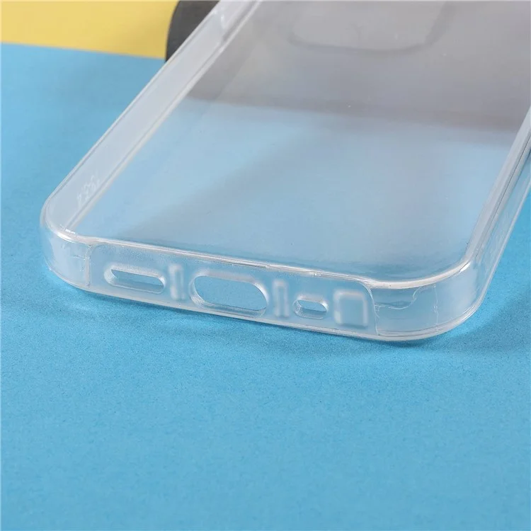 Detachable 2-in-1 Phone Case for iPhone 14, PET Screen Protector + TPU + Acrylic Full Protection Shockproof Cover