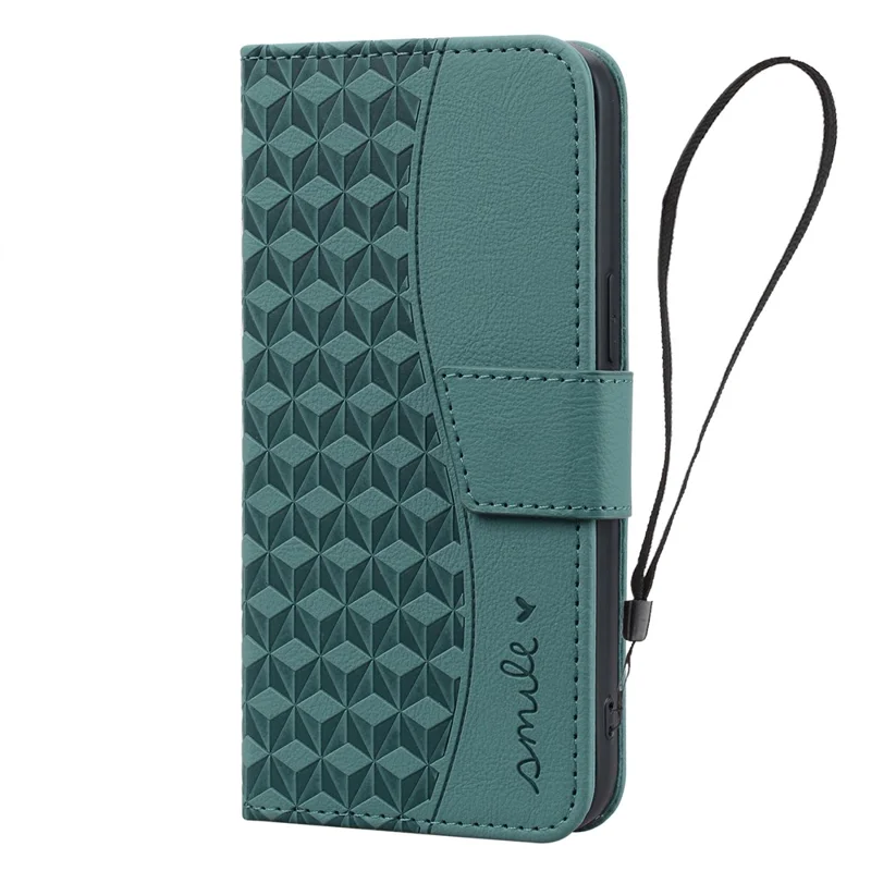 For Samsung Galaxy A36 5G Case Rhombus Pattern Leather Wallet Phone Cover - Green