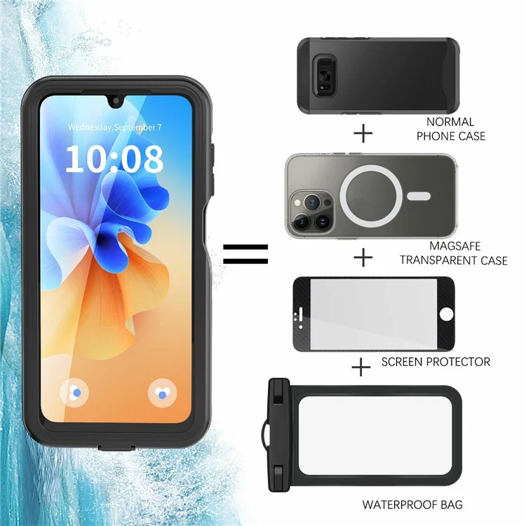 Чехол REDPEPPER A Series для Samsung Galaxy A26 5G, IP68, прозрачный, водонепроницаемый