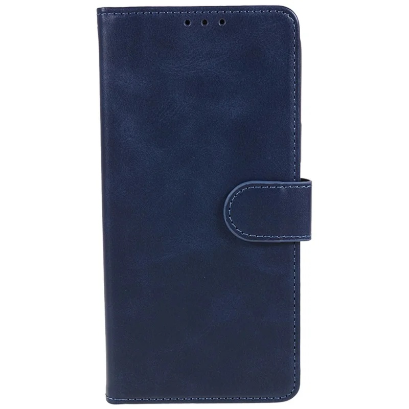 For Nothing Phone (3a) Case PU Leather Wallet Protective Phone Cover Calf Texture - Blue