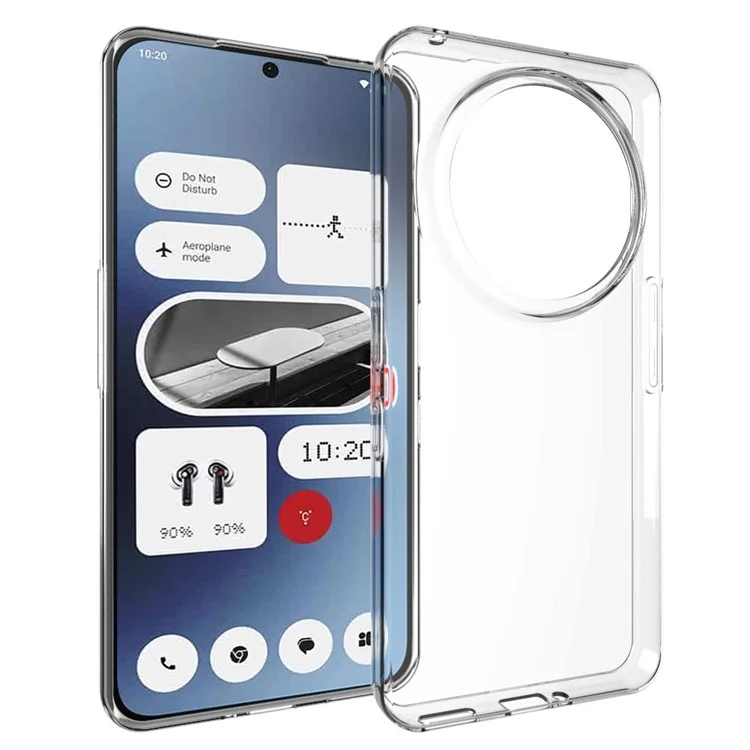 Transparente Handyhülle für Nothing Phone (3a) Pro, wasserfest, TPU-Rückseite