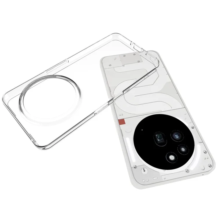 Transparente Handyhülle für Nothing Phone (3a) Pro, wasserfest, TPU-Rückseite