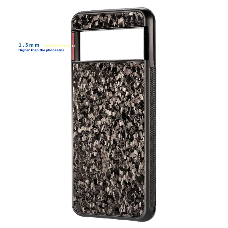 For Google Pixel 8 Case Forged Texture Aramid Fiber + TPU Anti-Slip Phone Cover - Purple