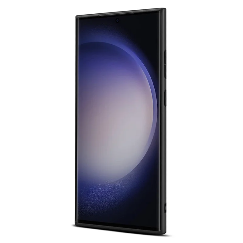 DENIOR Funda para Samsung Galaxy S25 Ultra Titular de tarjeta elástico Cuero PU + TPU + PC Cubierta de teléfono - Negro