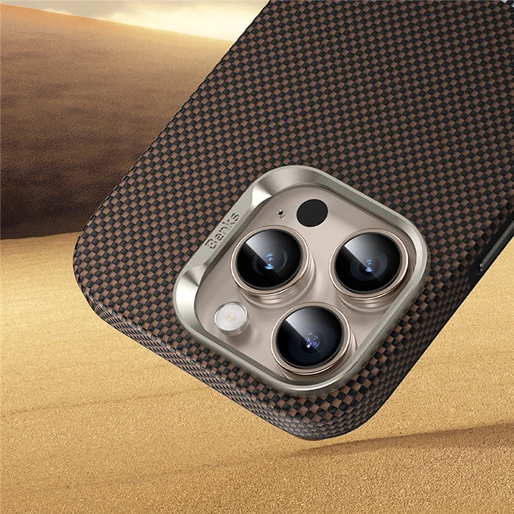 BENKS For iPhone 16 Pro Case Compatible with Magsafe Kevlar Aramid Fiber Magnetic Phone Cover