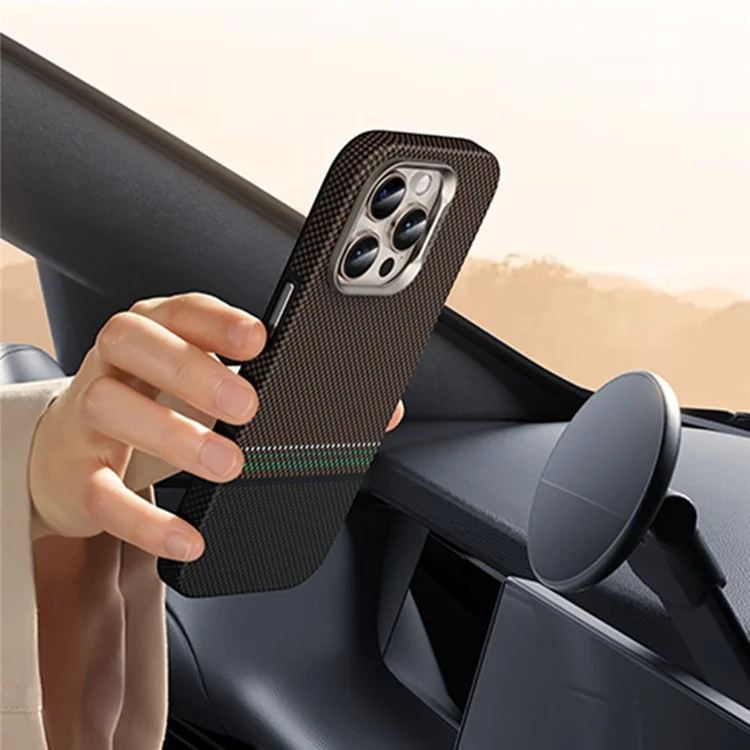 BENKS For iPhone 16 Pro Max Case Compatible with Magsafe Kevlar Aramid Fiber Magnetic Phone Cover