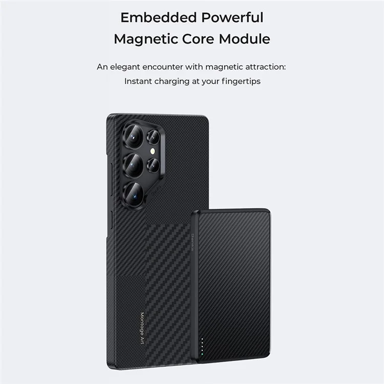 BENKS For Samsung Galaxy S25 Ultra Magnetic Case Kevlar Aramid Fiber Montage Phone Cover