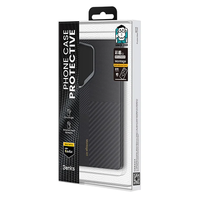 BENKS For Samsung Galaxy S25 Ultra Magnetic Case Kevlar Aramid Fiber Montage Phone Cover