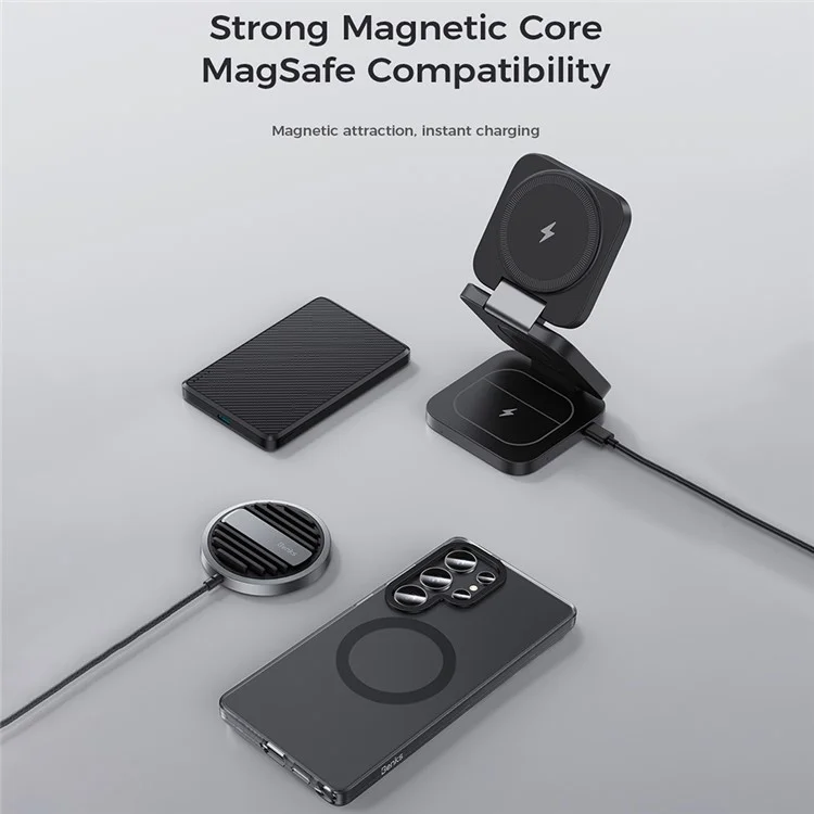 BENKS For Samsung Galaxy S25 Ultra Case PC+TPU Matte Magnetic Phone Cover Compatible with MagSafe - Black
