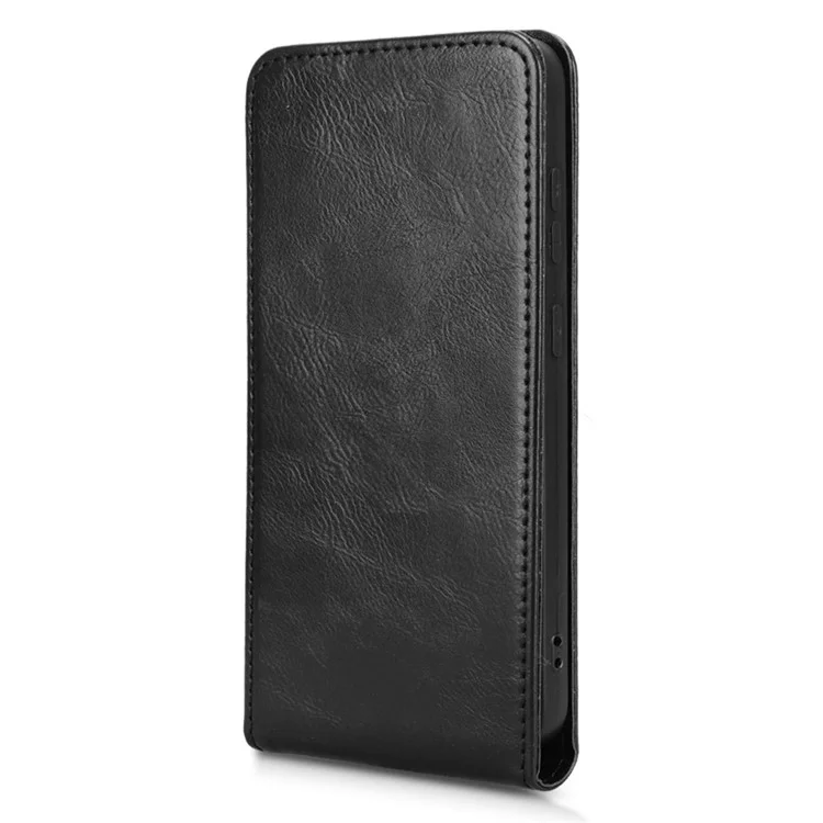 Capa para Cubot A10 com Compartimento para Cartão, Couro Flip Vertical Magnético - Preto