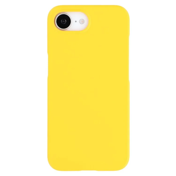 iPhone 16e Hülle Hart PC Stoßfest Gefrostetes Minimalistisches Handycover - Gelb