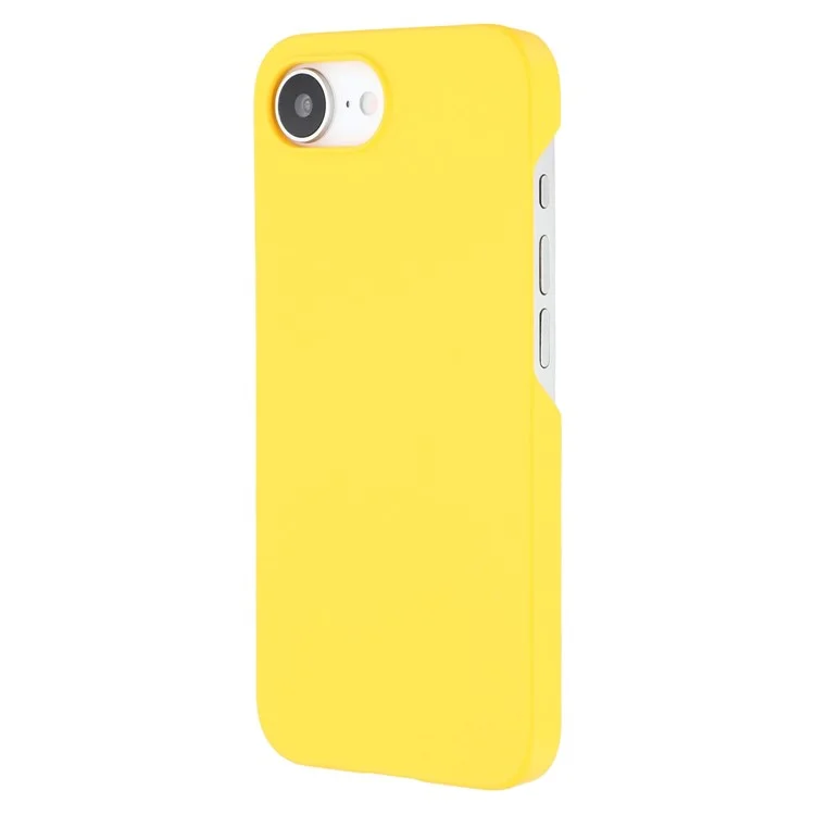 iPhone 16e Hülle Hart PC Stoßfest Gefrostetes Minimalistisches Handycover - Gelb