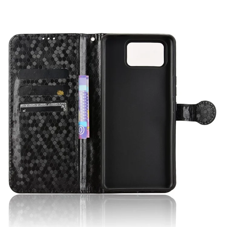 Pour Asus Zenfone 12 Ultra 5G Étui Portefeuille à Motif à Pois en Cuir PU - Noir