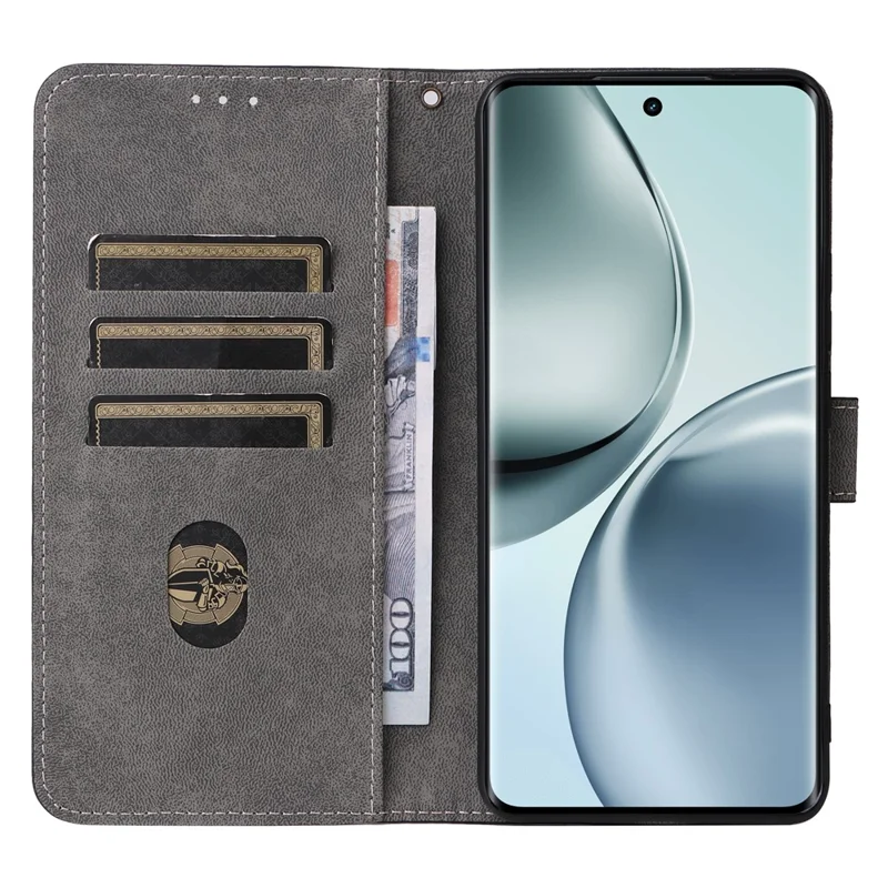 For Realme 14 Pro 5G Case Wallet RFID Blocking PU Leather Cover Viewing Stand - Green