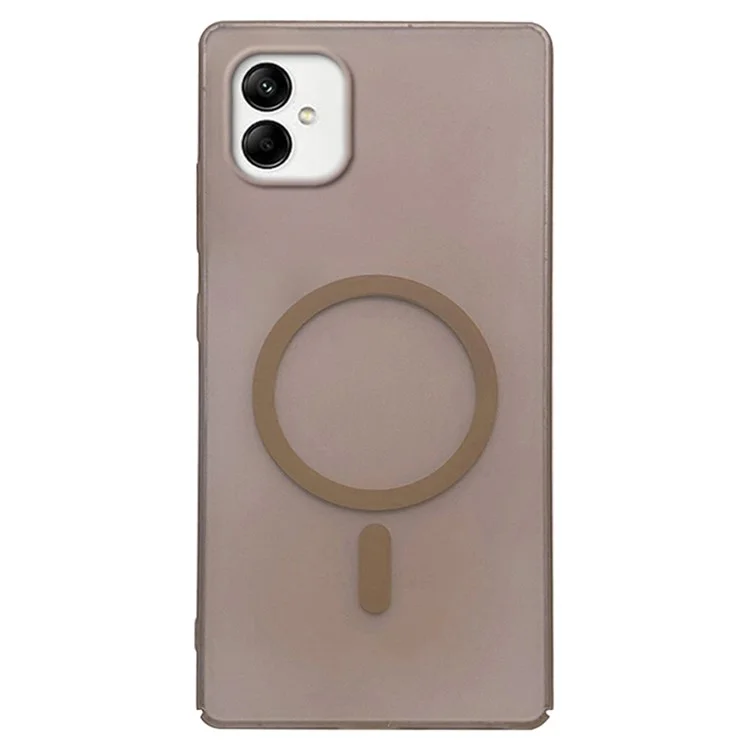 For Samsung Galaxy A05 4G Magnetic Case Compatible with MagSafe Frosted PC Phone Cover - Desert Gold