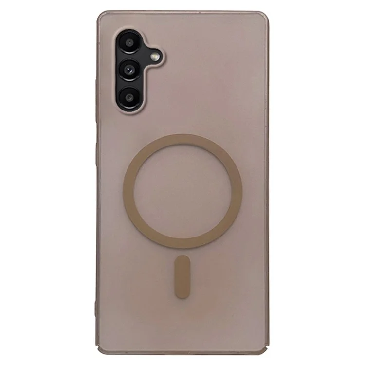 For Samsung Galaxy A15 4G / 5G Magnetic Case Compatible with MagSafe Frosted PC Phone Cover - Desert Gold