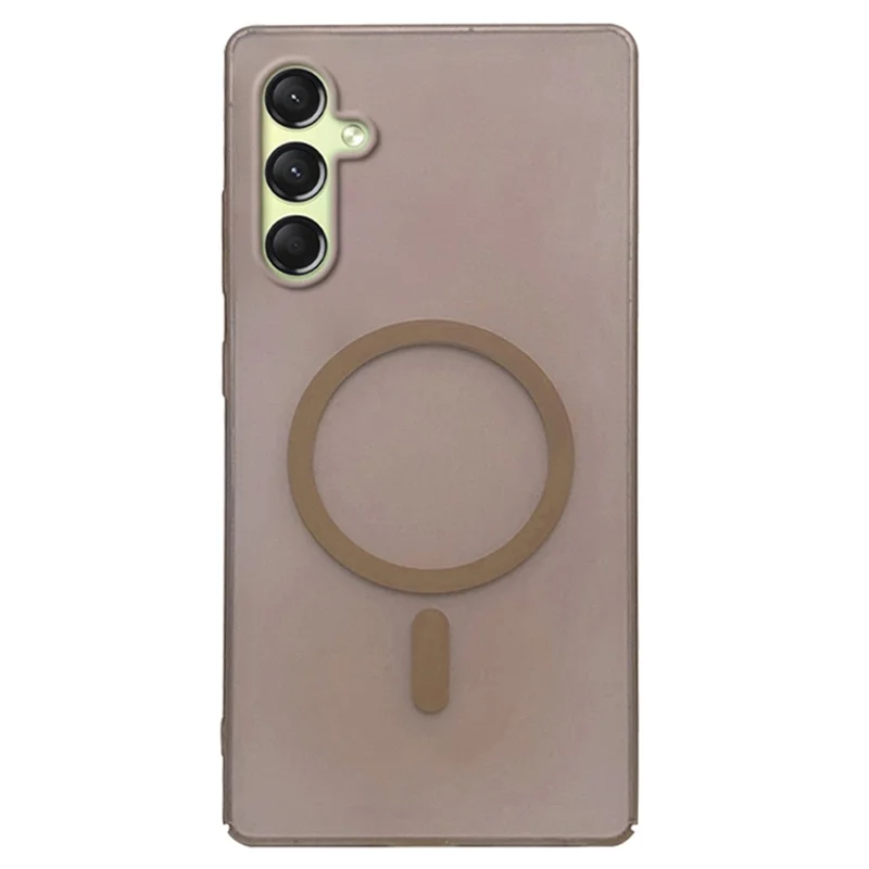 For Samsung Galaxy A16 4G / 5G Magnetic Case Compatible with MagSafe Frosted PC Phone Cover - Desert Gold