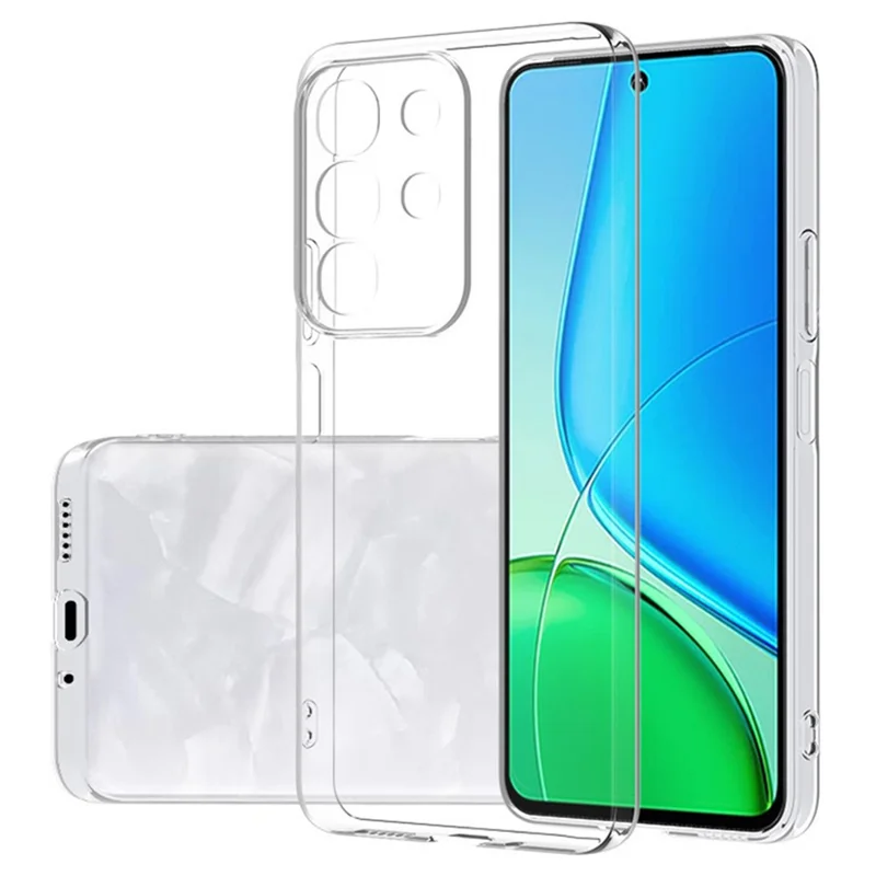 For vivo Y29 4G Back Cover Ultra Thin Flexible TPU Clear Phone Case