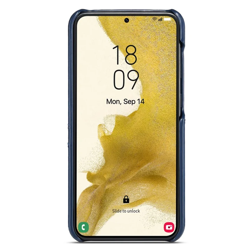 Capa FIERRE SHANN para Samsung Galaxy S25 em Couro PU com Porta-cartões - Azul