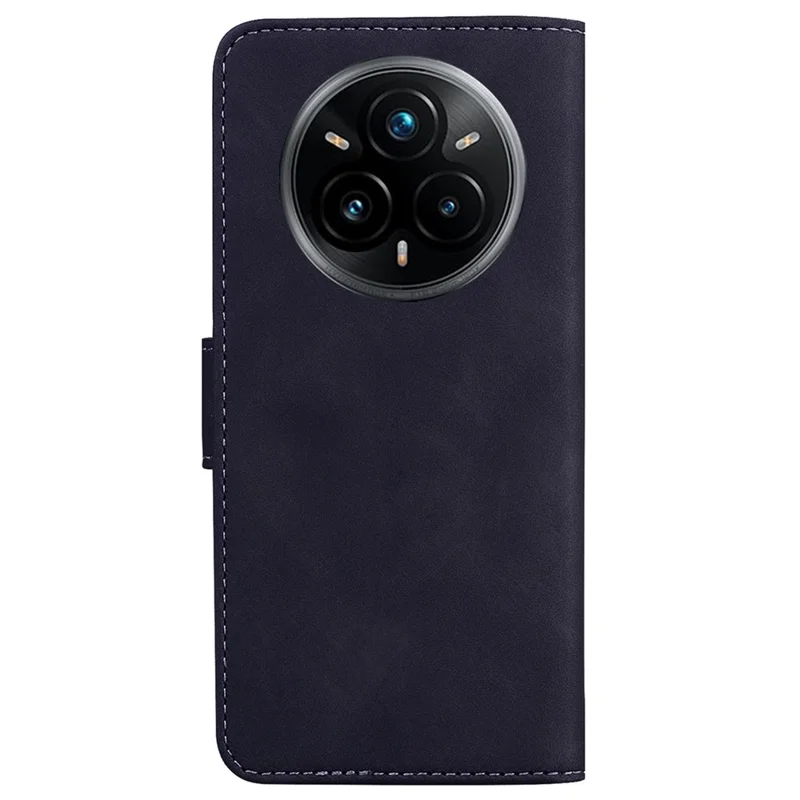For Realme 14 Pro+ 5G Case Solid Color Leather Wallet Phone Cover - Black