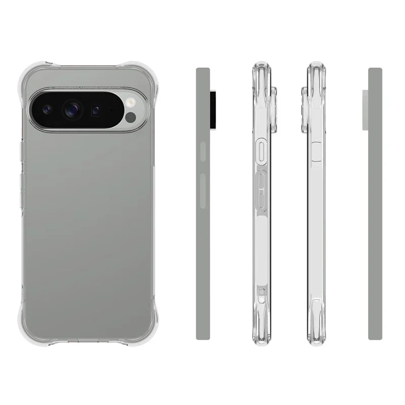 For Google Pixel 10 Pro XL Clear Case Anti-Shock TPU Phone Cover Reinforced Corners