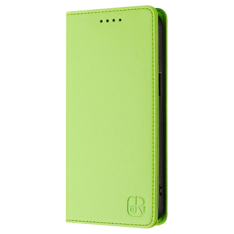 RINACASIS RC01 Lederhülle für iPhone 16e mit RFID-Schutz, Brieftasche, Ständer, Magnetverschluss, stoßfeste Handyhülle - Grün