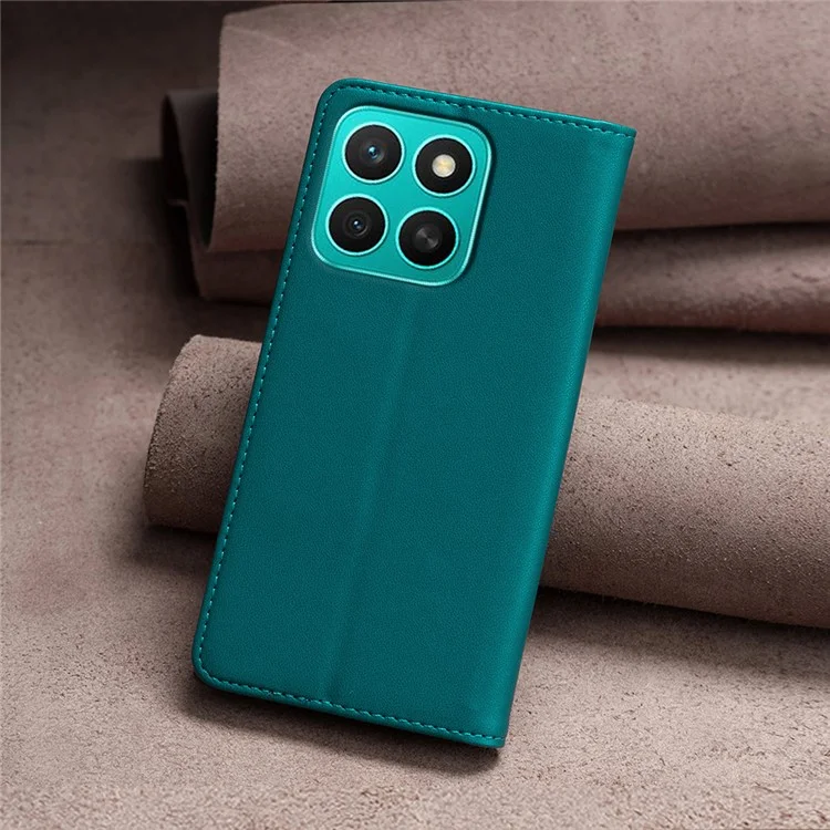 BINFEN COLOR BF18 Cover per Honor X8c 4G in Pelle con Slot per Carte - Verde