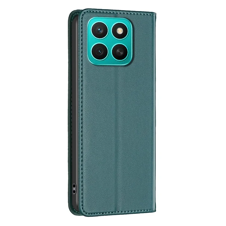 BINFEN COLOR BF18 Cover per Honor X8c 4G in Pelle con Slot per Carte - Verde