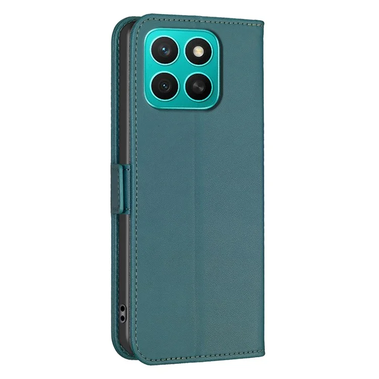 BINFEN COLOR BF31 per Honor X8c 4G Cover in Pelle PU Flip Folio Portafoglio Custodia per Telefono - Verde