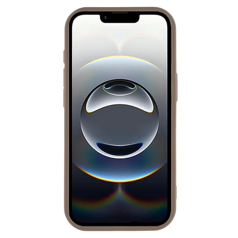 For iPhone 17e / 16e Case Grooved Design TPU Anti Slip Phone Cover - Brown