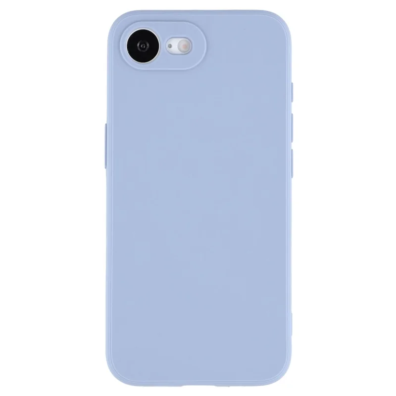 For iPhone 16e Case Precise Cutouts Straight Edge TPU Shockproof Phone Cover - Lavender Grey