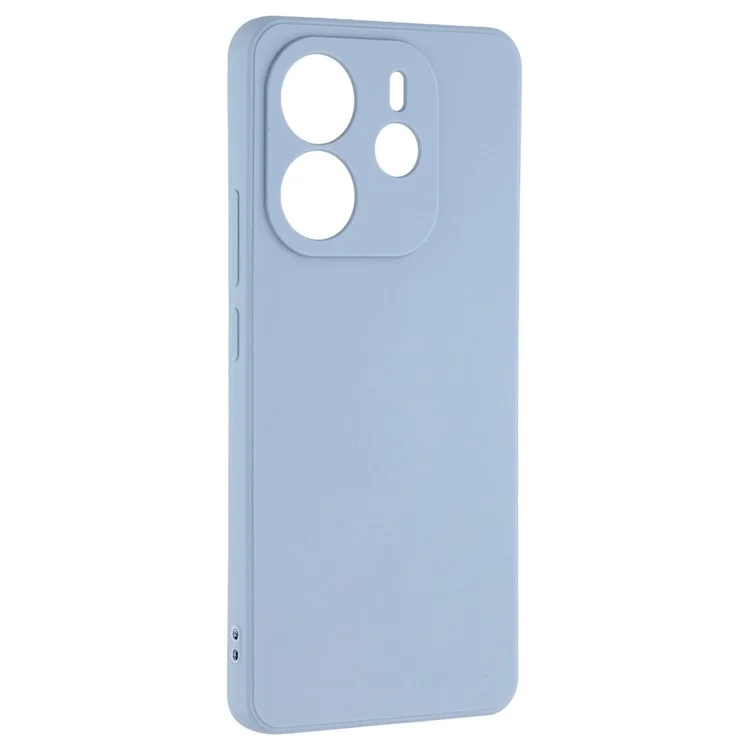 Cover per Xiaomi Redmi Note 14 4G (163,25x76,55x8,16 mm) con Ritagli Precisi e Bordi Dritti in TPU Antiurto - Grigio Lavanda