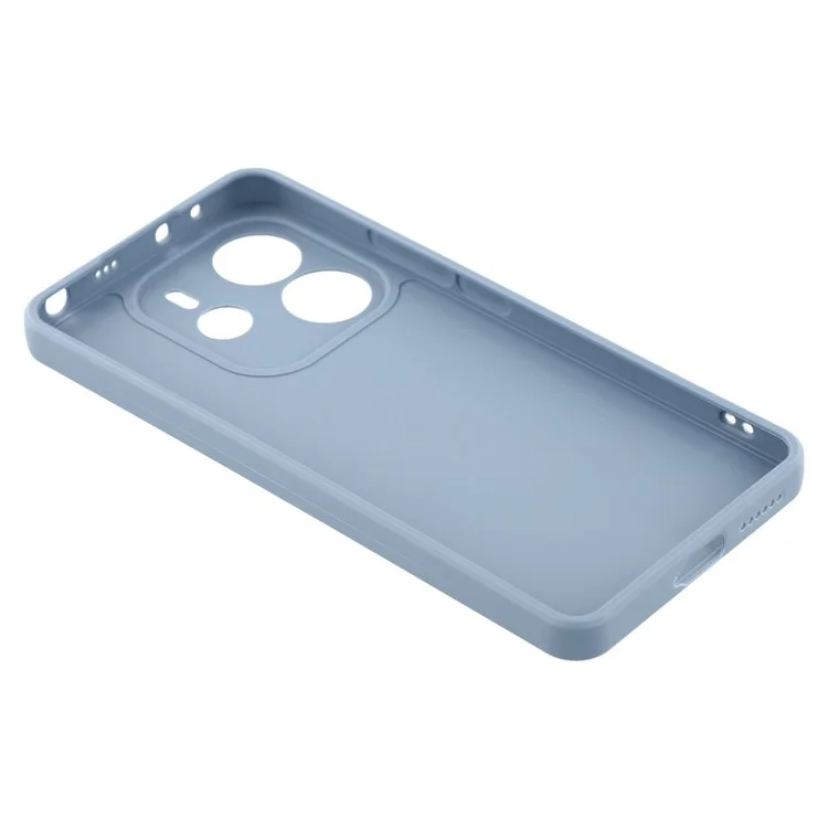 Cover per Xiaomi Redmi Note 14 4G (163,25x76,55x8,16 mm) con Ritagli Precisi e Bordi Dritti in TPU Antiurto - Grigio Lavanda