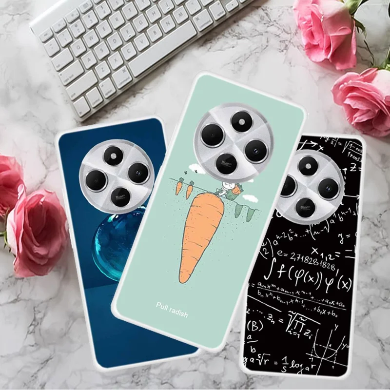 TPU Case for Xiaomi Redmi 14C 4G / 14R 5G / Poco C75 4G Pattern Printing Anti-Drop Phone Back Cover - Mathematical Formula