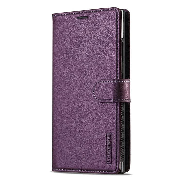 LC.IMEEKE Serie L2 per Samsung Galaxy S25 Ultra Custodia Portafoglio in Pelle PU Copertina Magnetica Staccabile - Viola