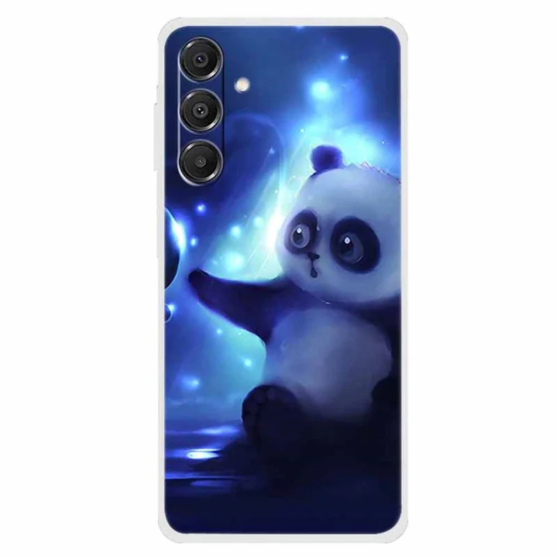For Samsung Galaxy A16 5G / A16 4G Case Protective Soft TPU Phone Cover Pattern Printing - Panda
