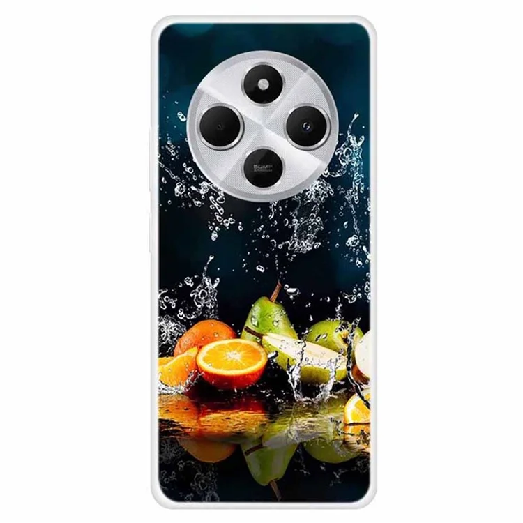 Étui TPU pour Xiaomi Redmi 14C 4G / 14R 5G / Poco C75 4G Housse de téléphone antichoc avec motif imprimé - Poire