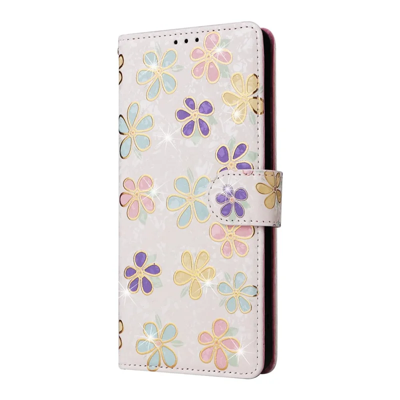 For Xiaomi Redmi Note 14 5G Case RFID Blocking Flower Leather Phone Cover - Colorful Flower