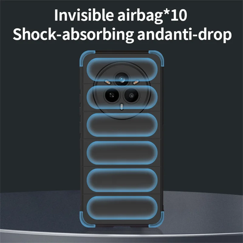 TPU-hoesje voor Realme 14 Pro 5G, anti-val, zacht, robuust telefoonhoesje van TPU - Zwart