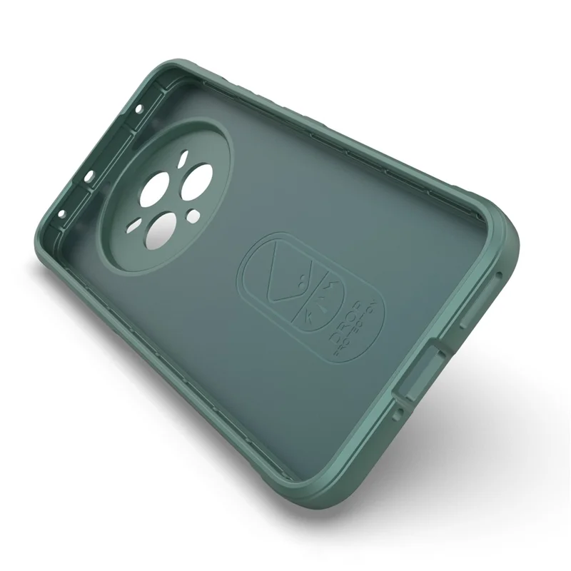 For Realme 14 Pro+ 5G Case Anti-Drop Soft TPU Rugged Phone Back Cover - Green