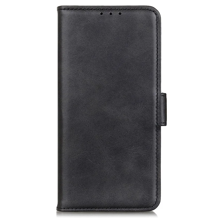 For Honor X8 5G PU Leder Seitliche Magnetische Verschluss Handy-Hülle Geldbörse Stand Kratzsicher Schutzhülle - Schwarz