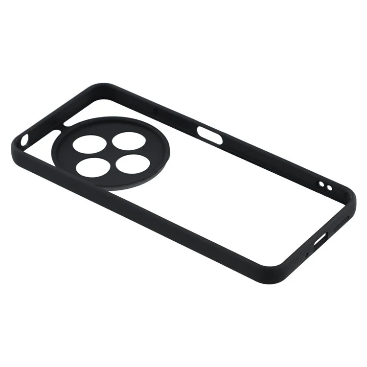 Cover posteriore trasparente in TPU + Acrilico per Xiaomi Redmi 14C 4G / 14R 5G / A3 Pro 4G / Poco C75 4G - Nero