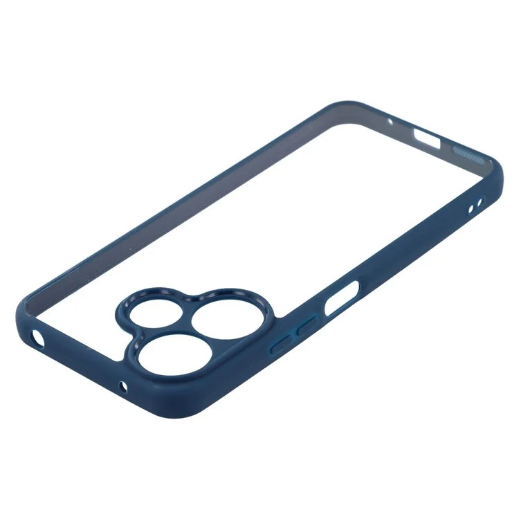 Cover posteriore trasparente in TPU + Acrilico per Xiaomi Redmi 13 4G / 5G / Note 13R 5G / Poco M6 4G / M6 Plus 5G - Zaffiro
