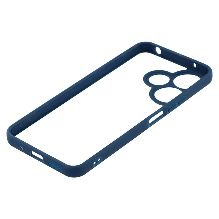 Cover posteriore trasparente in TPU + Acrilico per Xiaomi Redmi 13 4G / 5G / Note 13R 5G / Poco M6 4G / M6 Plus 5G - Zaffiro