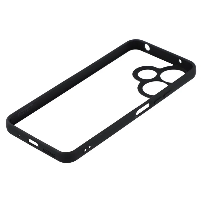Phone Case For Xiaomi Redmi 13 4G / 5G / Note 13R 5G / Poco M6 4G TPU + Acrylic Clear Back Cover - Black