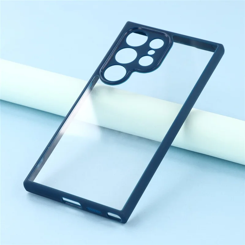 For Samsung Galaxy S23 Ultra Phone Case TPU + Acrylic Clear Back Cover - Sapphire