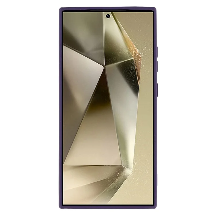 Capa para Samsung Galaxy S24 Ultra Transparente de TPU + Acrílico - Roxo
